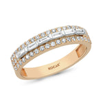 Load image into Gallery viewer, 0.45 Karat Baguette Stone Set Diamond Ring