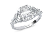0.50 Karat Baguette Stone Set Diamond Ring