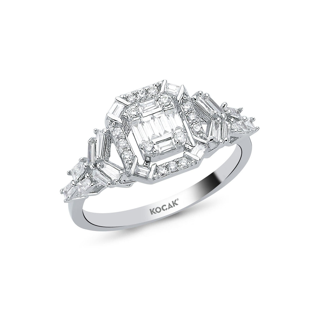 0.50 Karat Baguette Stone Set Diamond Ring