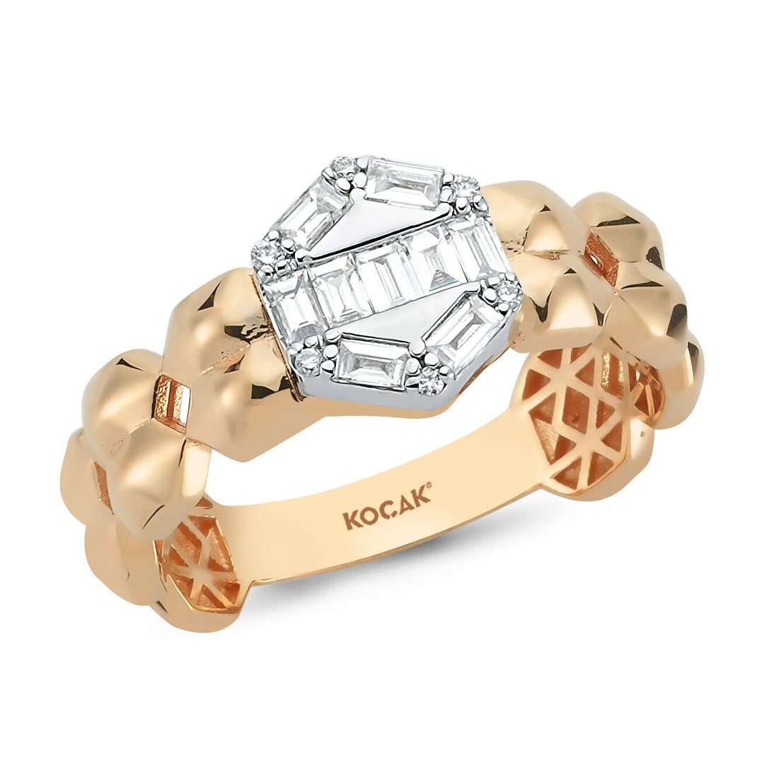 0.31 Karat Baguette Stone Set Diamond Ring