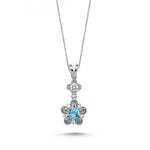 Load image into Gallery viewer, 0.48 Karat Diamond Mavi Topaz Necklace