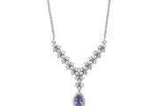 1.61 Karat Diamond Multi Sapphire Necklace