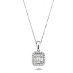 Load image into Gallery viewer, 0.17 Karat Diamond Baguette Necklace
