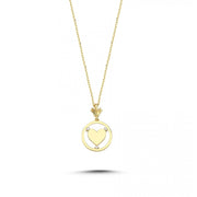 14ct Heart Motif Gold Necklace