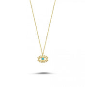 14ct Eye Motif Gold Necklace