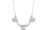 0.52 Baguette Stone Set Diamond Necklace