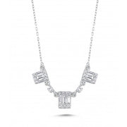 0.52 Baguette Stone Set Diamond Necklace