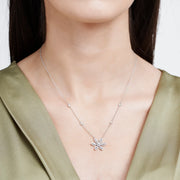 0.43 Karat Baguette Stone Set Diamond Necklace