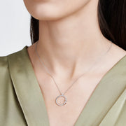 0.16 Karat Baguette Stone Set Diamond Necklace