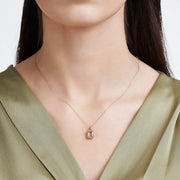 1.32 Karat Diamond ve Morganit Stone Set Necklace