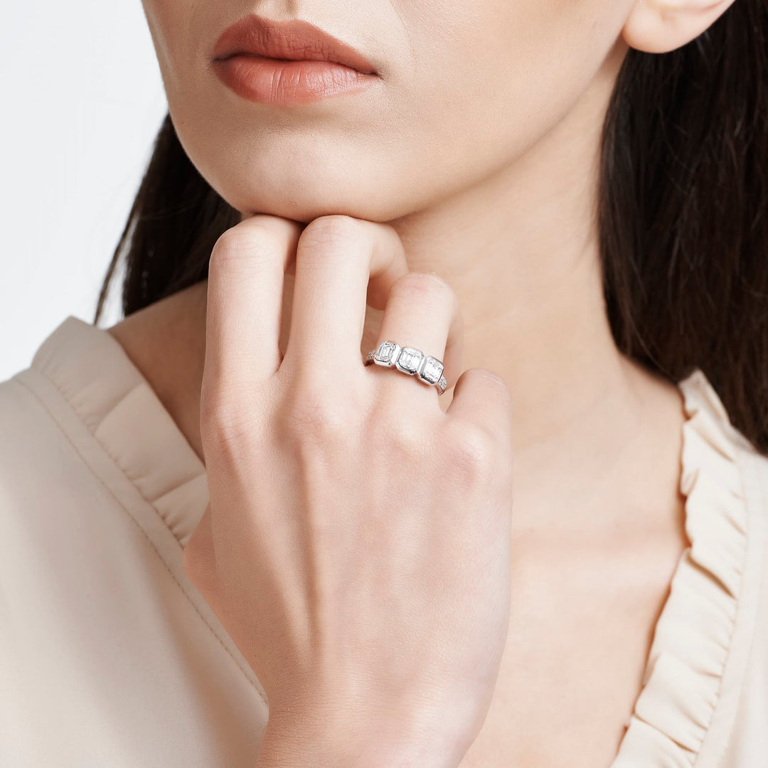 0.46 Karat Baguette Diamond Ring