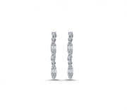 0.34 Karat Baguette Stone Set Diamond Earrings
