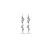 0.28 Karat Baguette Stone Set Diamond Earrings