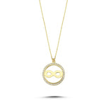 Load image into Gallery viewer, 14ct Infinity Gold Necklace