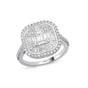 1.19 Karat Baguette Stone Set Diamond Ring