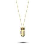 Load image into Gallery viewer, 14ct Baykus Figurlu Gold Necklace