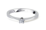 0.05 Karat EF SI Solitaire Diamond Ring