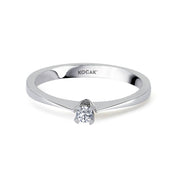 0.05 Karat EF SI Solitaire Diamond Ring