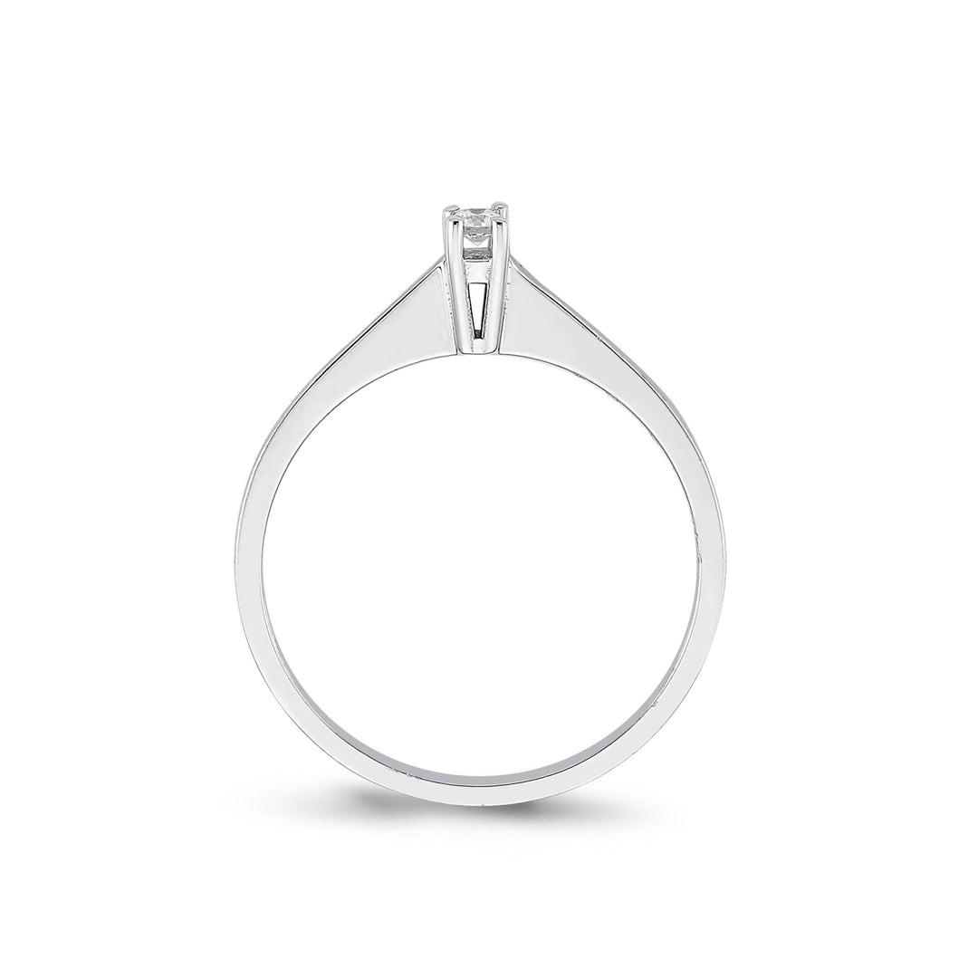 0.05 Karat EF SI Solitaire Diamond Ring