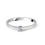 Load image into Gallery viewer, 0.05 Karat EF SI Solitaire Diamond Ring