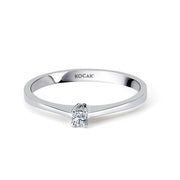 0.05 Karat EF SI Solitaire Diamond Ring