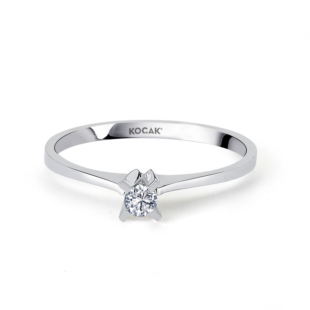 0.05 Karat EF SI Solitaire Diamond Ring