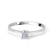 0.05 Karat EF SI Solitaire Diamond Ring