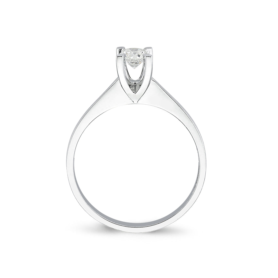 0.30 Karat EF SI Solitaire Diamond Ring