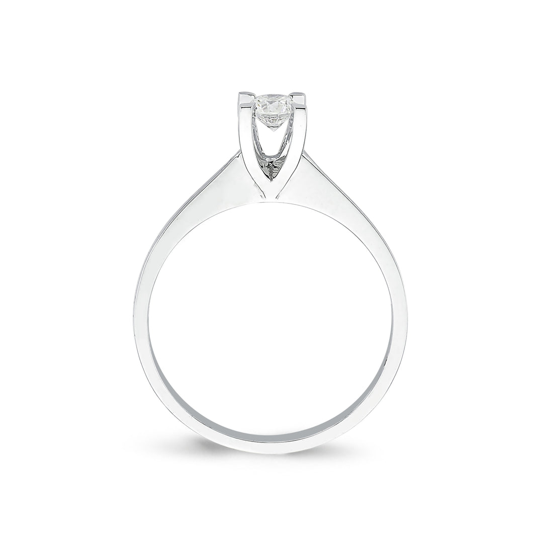 0.20 Karat EF SI Solitaire Diamond Ring