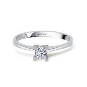 0.20 Karat EF SI Solitaire Diamond Ring