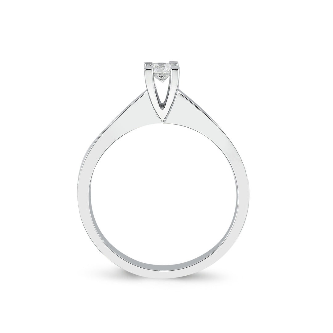 0.19 Karat EF SI Solitaire Diamond Ring