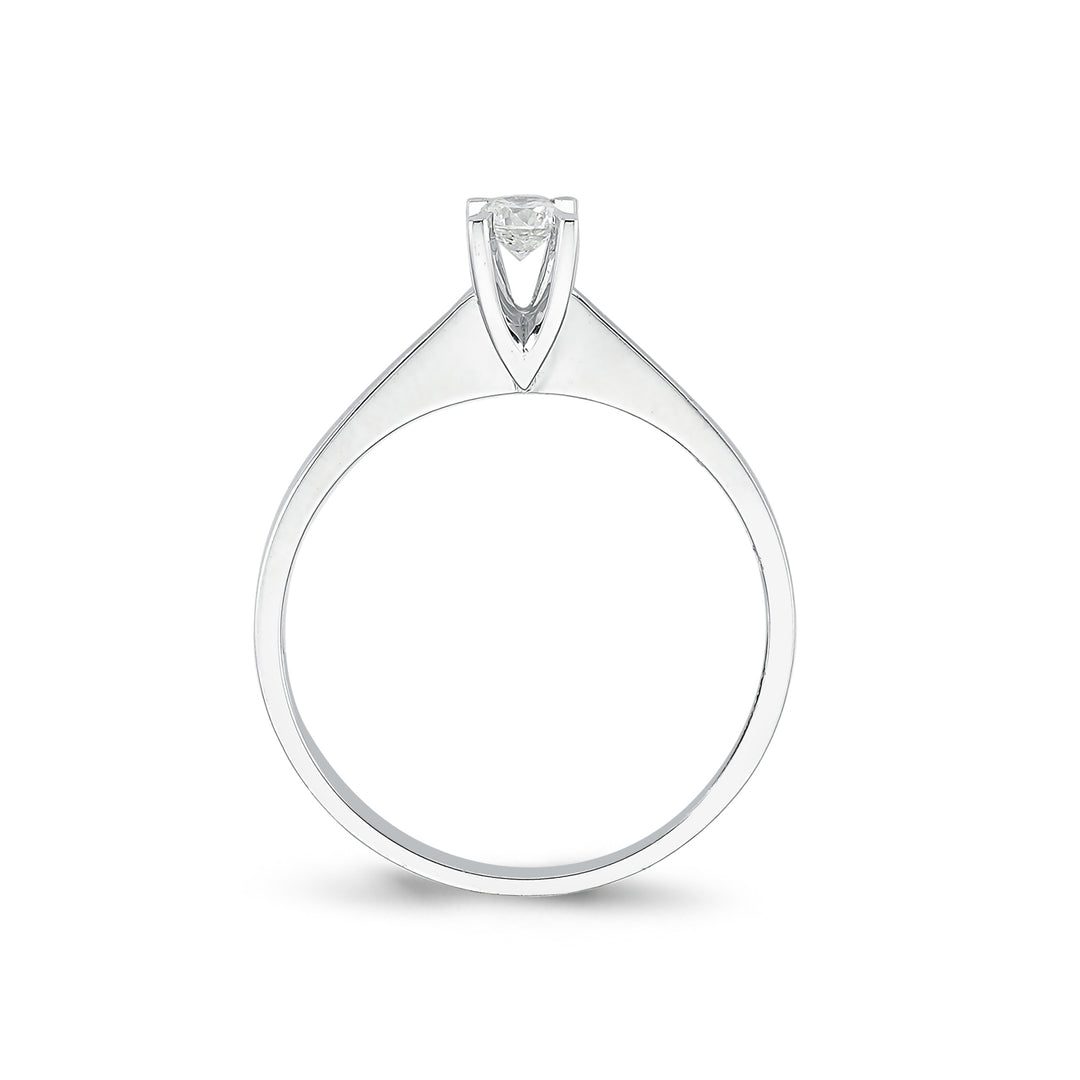 0.15 Karat EF SI Solitaire Diamond Ring