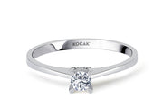 0.15 Karat EF SI Solitaire Diamond Ring
