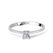 0.15 Karat EF SI Solitaire Diamond Ring