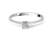 0.05 Karat EF SI Solitaire Diamond Ring