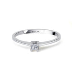 Load image into Gallery viewer, 0.05 Karat EF SI Solitaire Diamond Ring