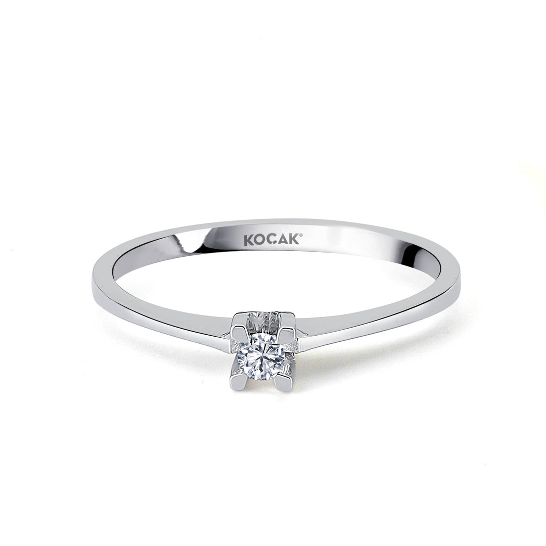 0.05 Karat EF SI Solitaire Diamond Ring