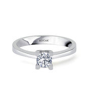 0.50 Karat EF SI Solitaire Diamond Ring