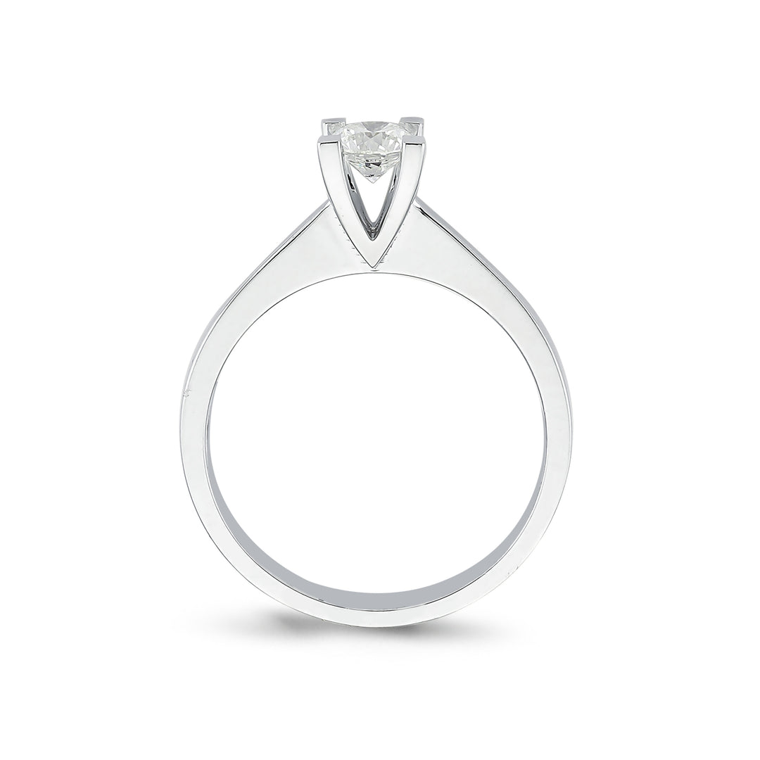 0.39 Karat EF SI Solitaire Diamond Ring