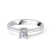 0.30 Karat EF SI Solitaire Diamond Ring