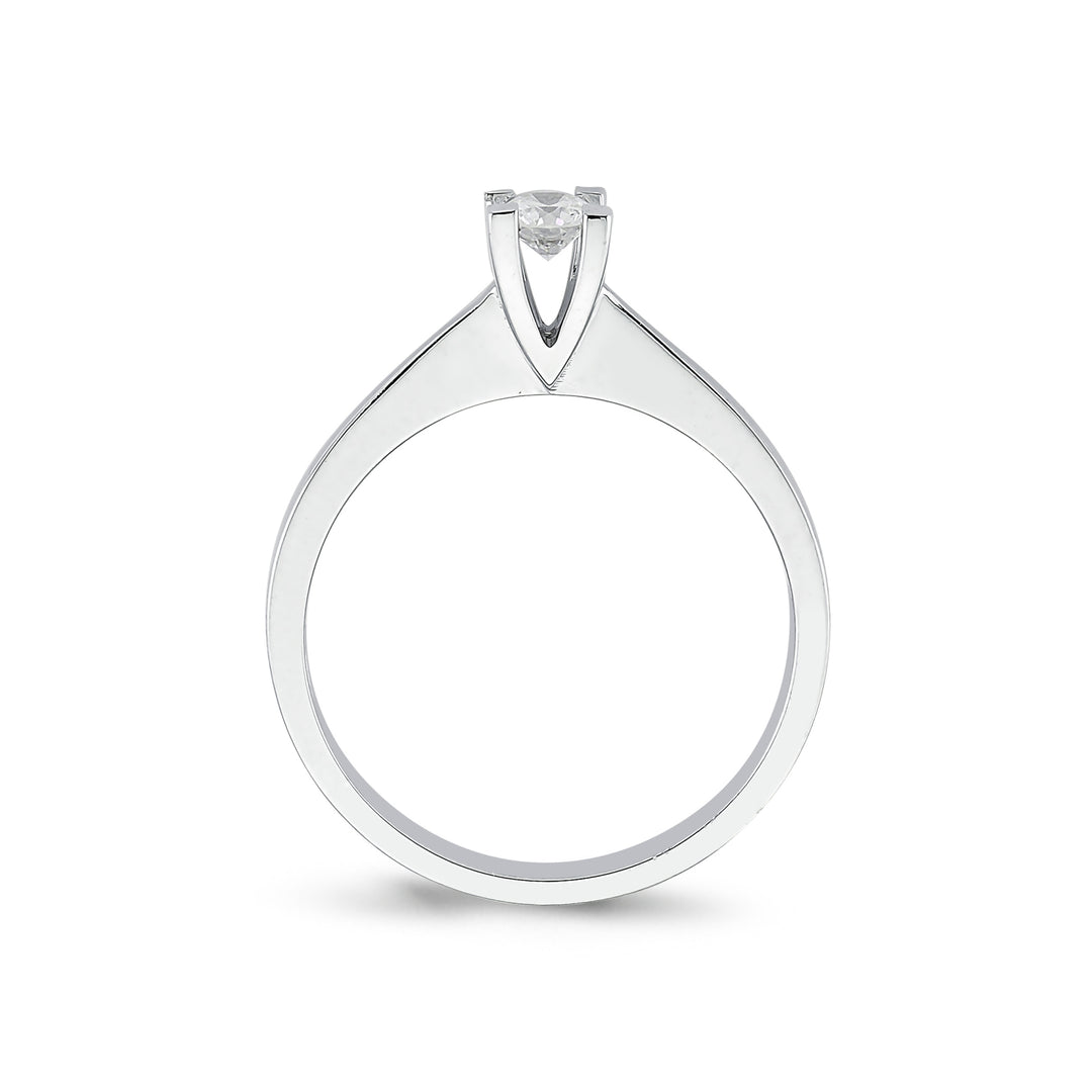 0.20 Karat EF SI Solitaire Diamond Ring