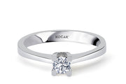 0.20 Karat EF SI Solitaire Diamond Ring