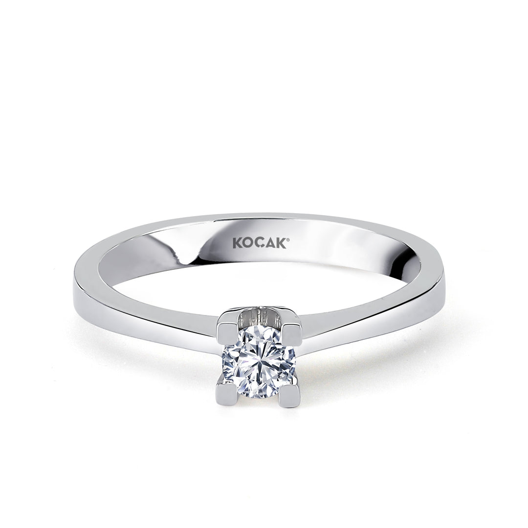 0.20 Karat EF SI Solitaire Diamond Ring