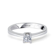 0.20 Karat EF SI Solitaire Diamond Ring