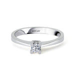 Load image into Gallery viewer, 0.15 Karat EF SI Solitaire Diamond Ring
