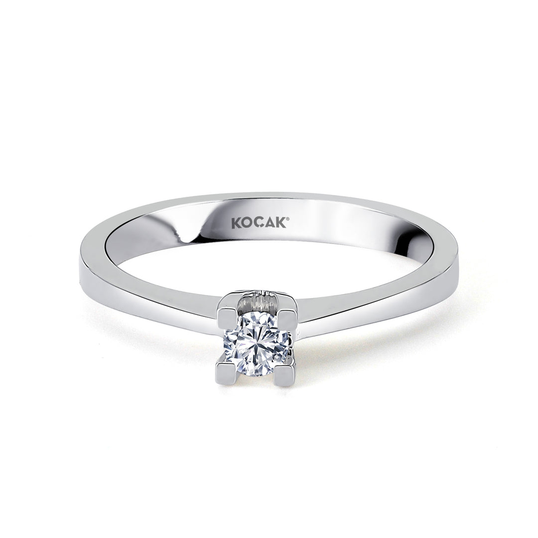 0.15 Karat EF SI Solitaire Diamond Ring