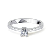 0.15 Karat EF SI Solitaire Diamond Ring