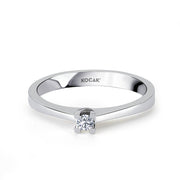 0.05 Karat EF SI Solitaire Diamond Ring