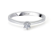 0.05 Karat EF SI Solitaire Diamond Ring
