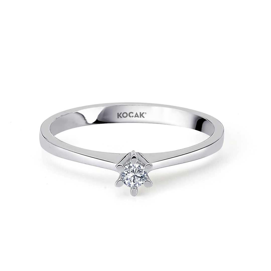 0.05 Karat EF SI Solitaire Diamond Ring